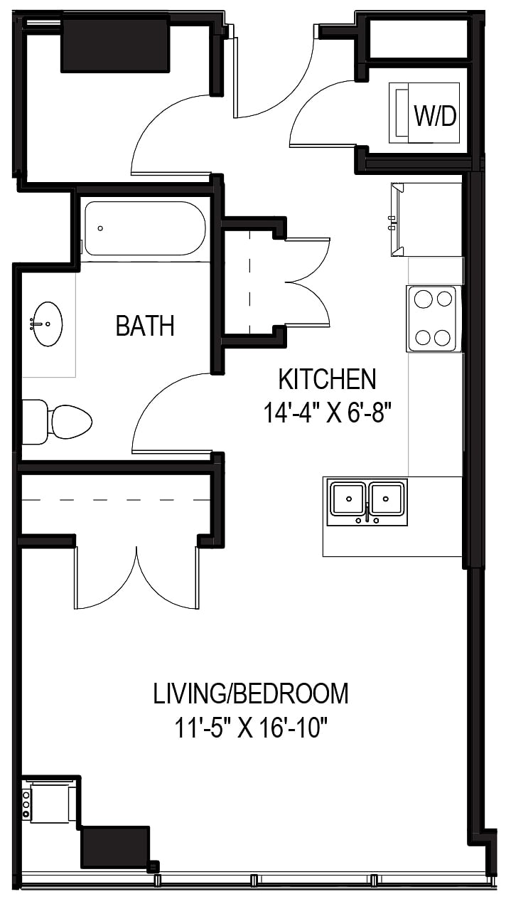 Studio-10 floor plan