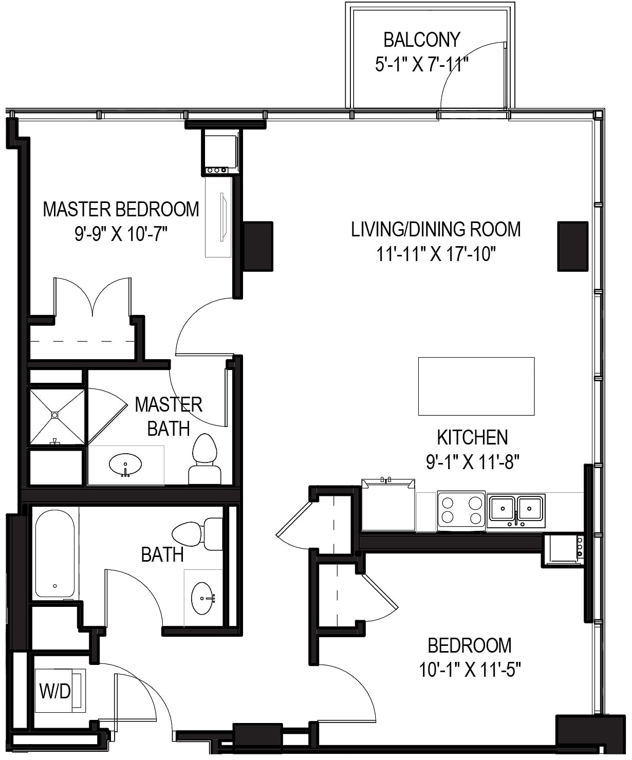 Unit 1506 floor plan