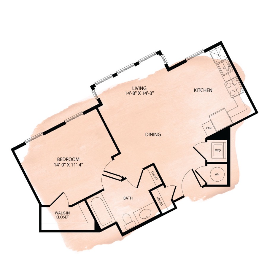 Portland Flats A4 floor plan