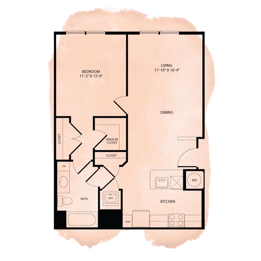 Portland Flats A6 floor plan