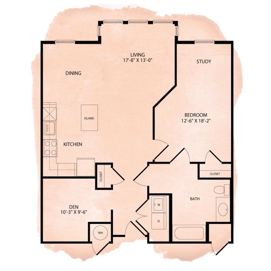 Portland Flats A9-HC floor plan