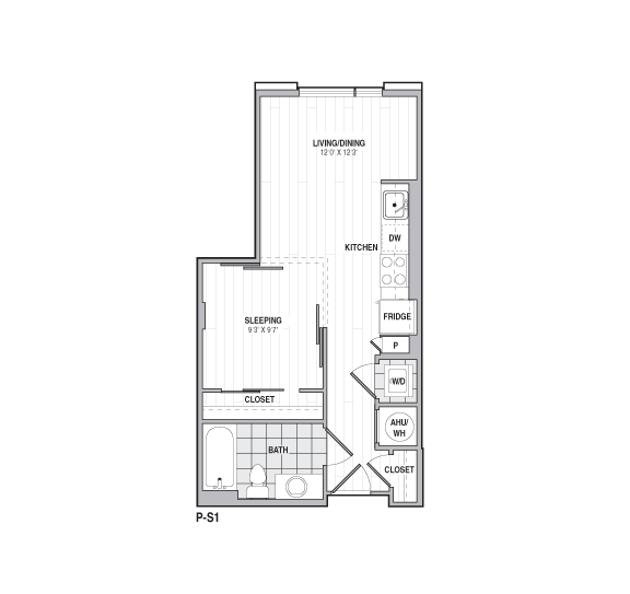 Studio-S1 floor plan