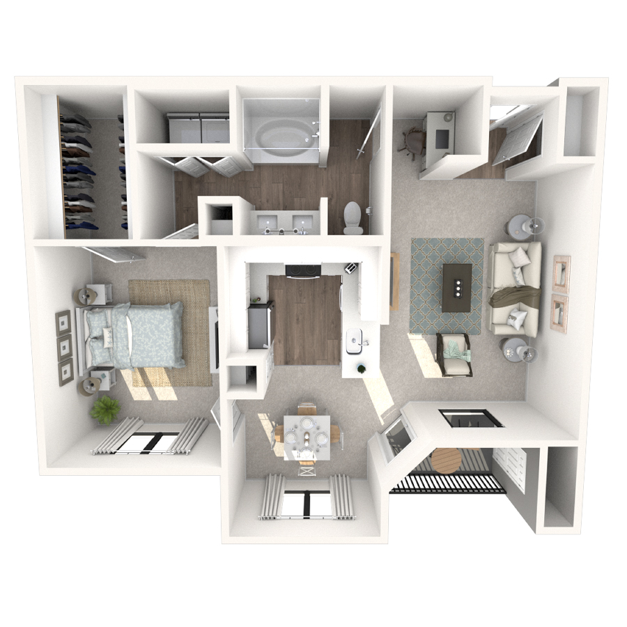 1x1 A4 floor plan