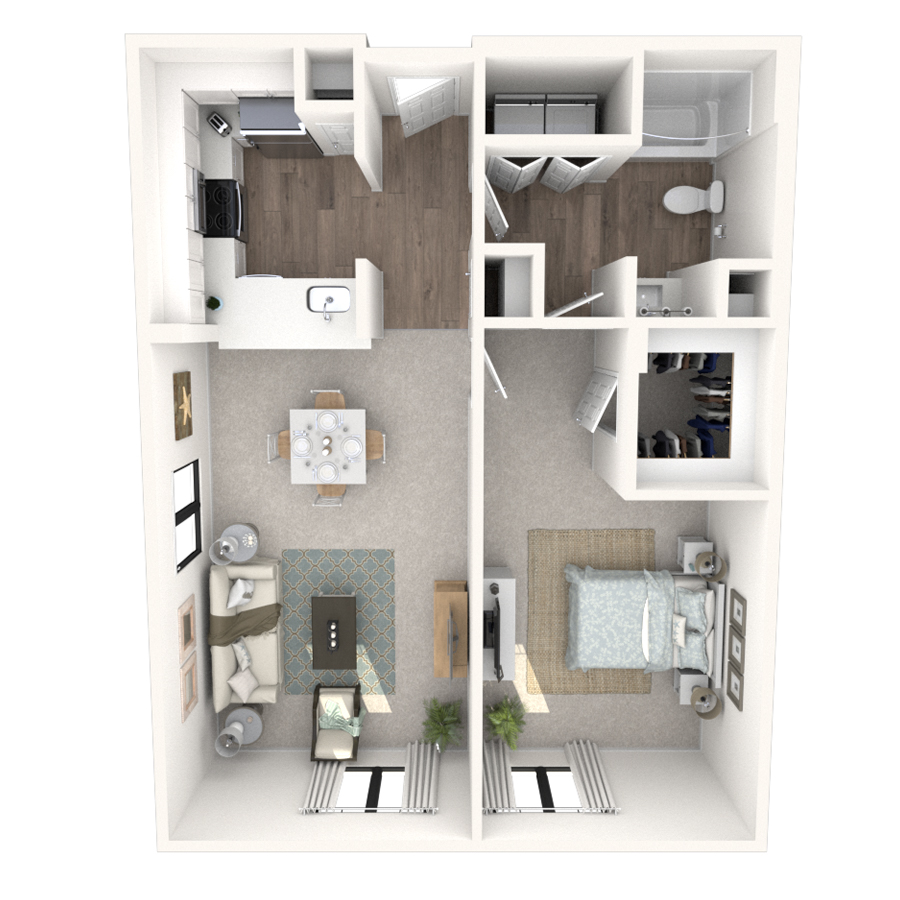 1x1 A3 floor plan