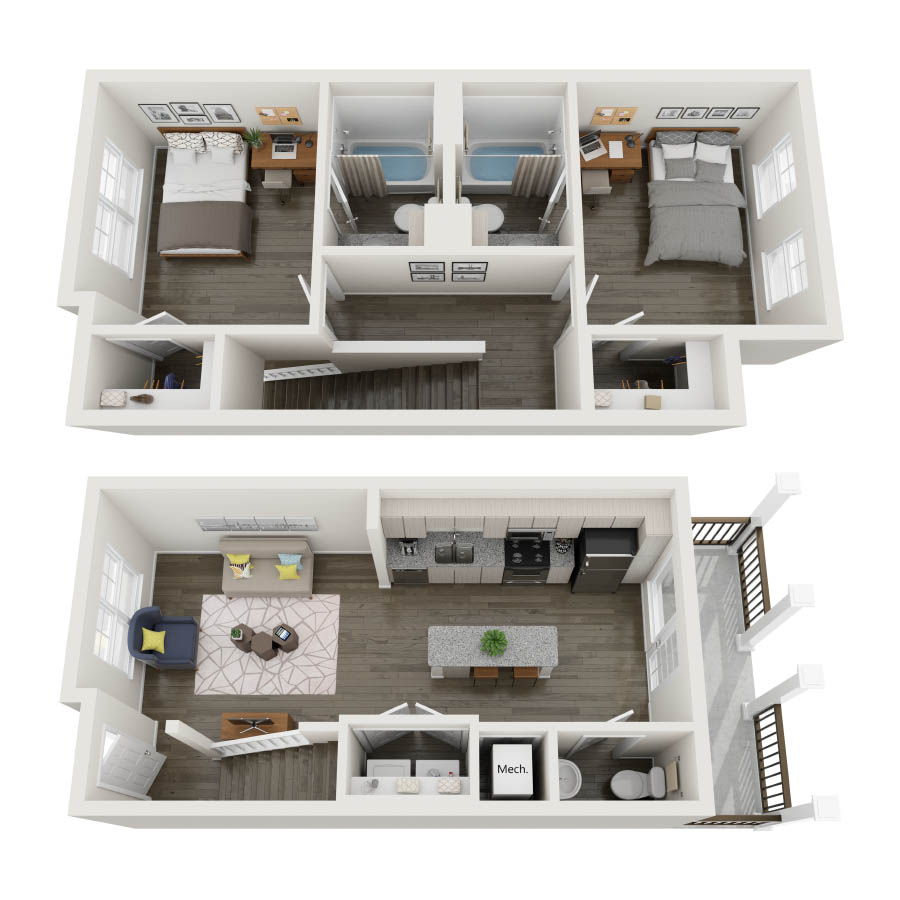 B5 TH floor plan