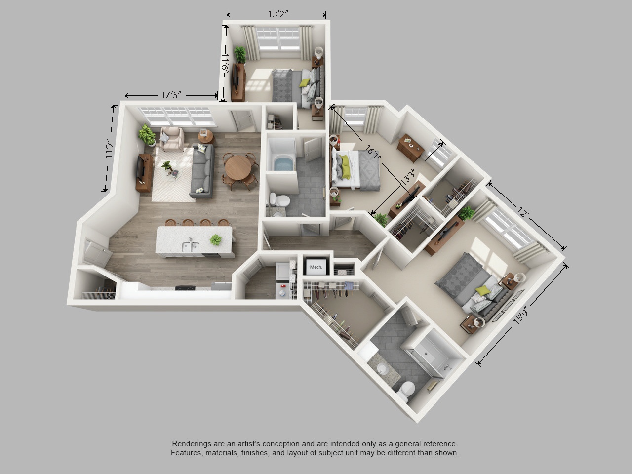 River floor plan