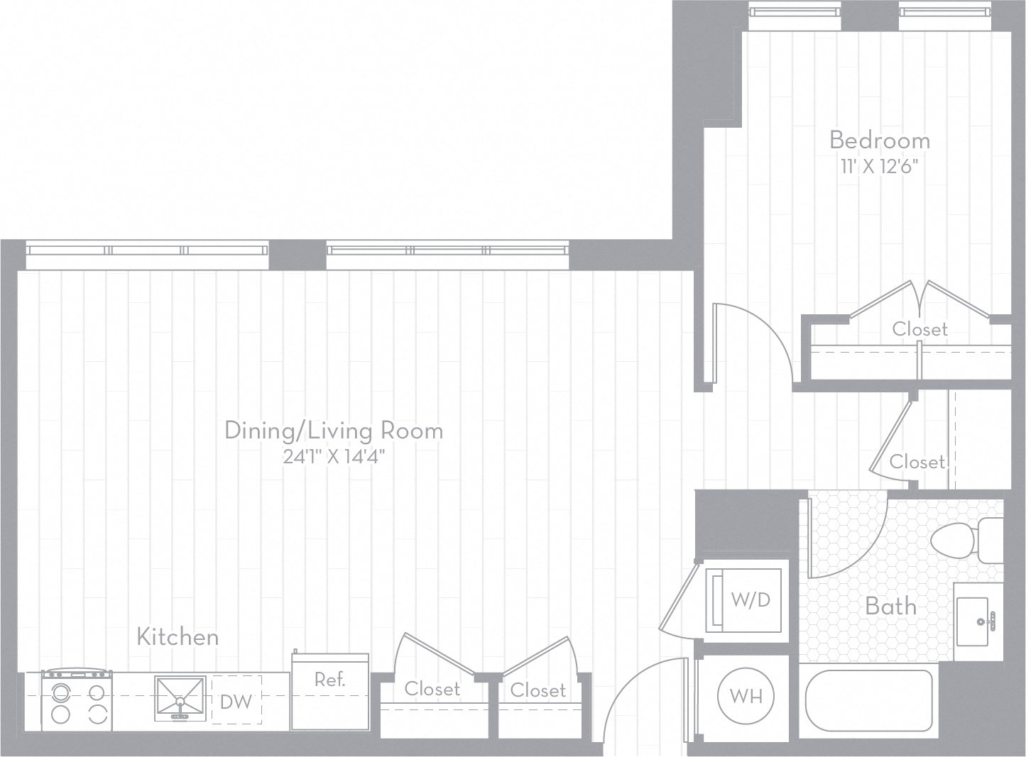 1 Bed/1 Bath-A11 floor plan