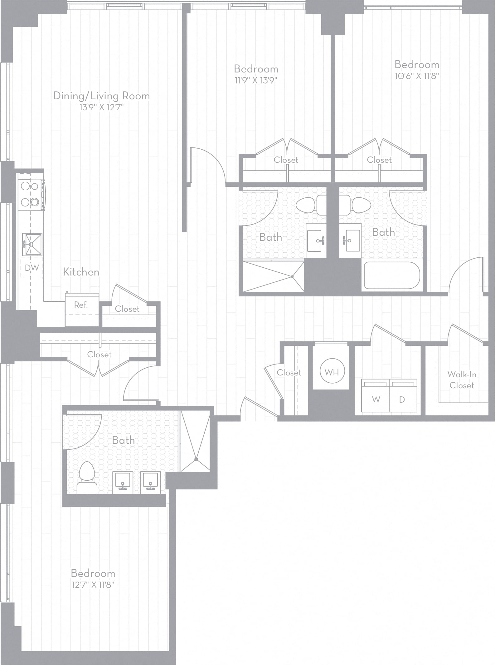 3 Bed/3 Bath-C05 floor plan
