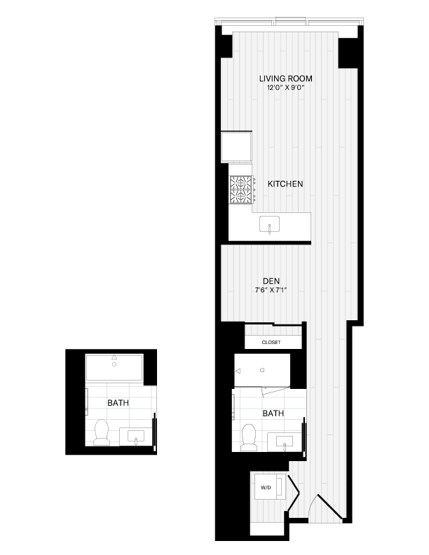 Studio-1A-5 floor plan