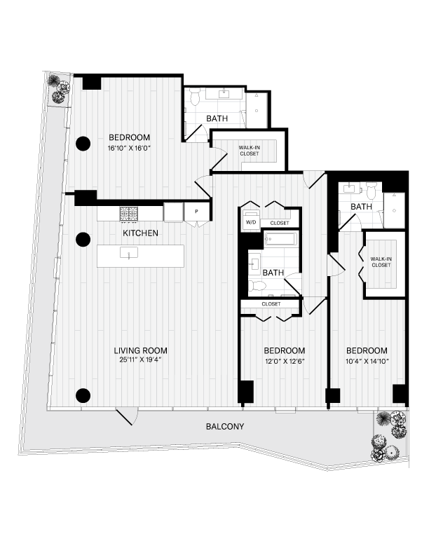 Unit 2903 floor plan
