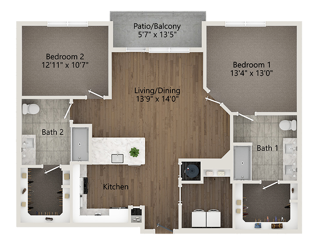 B3-HC floor plan