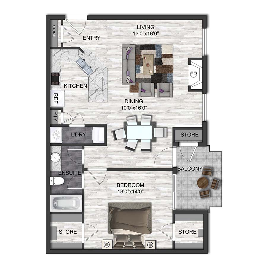 A2 floor plan