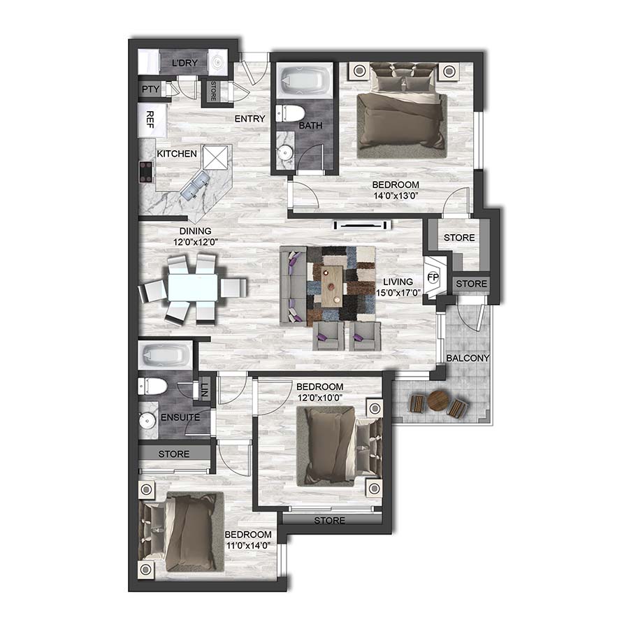 C1 floor plan