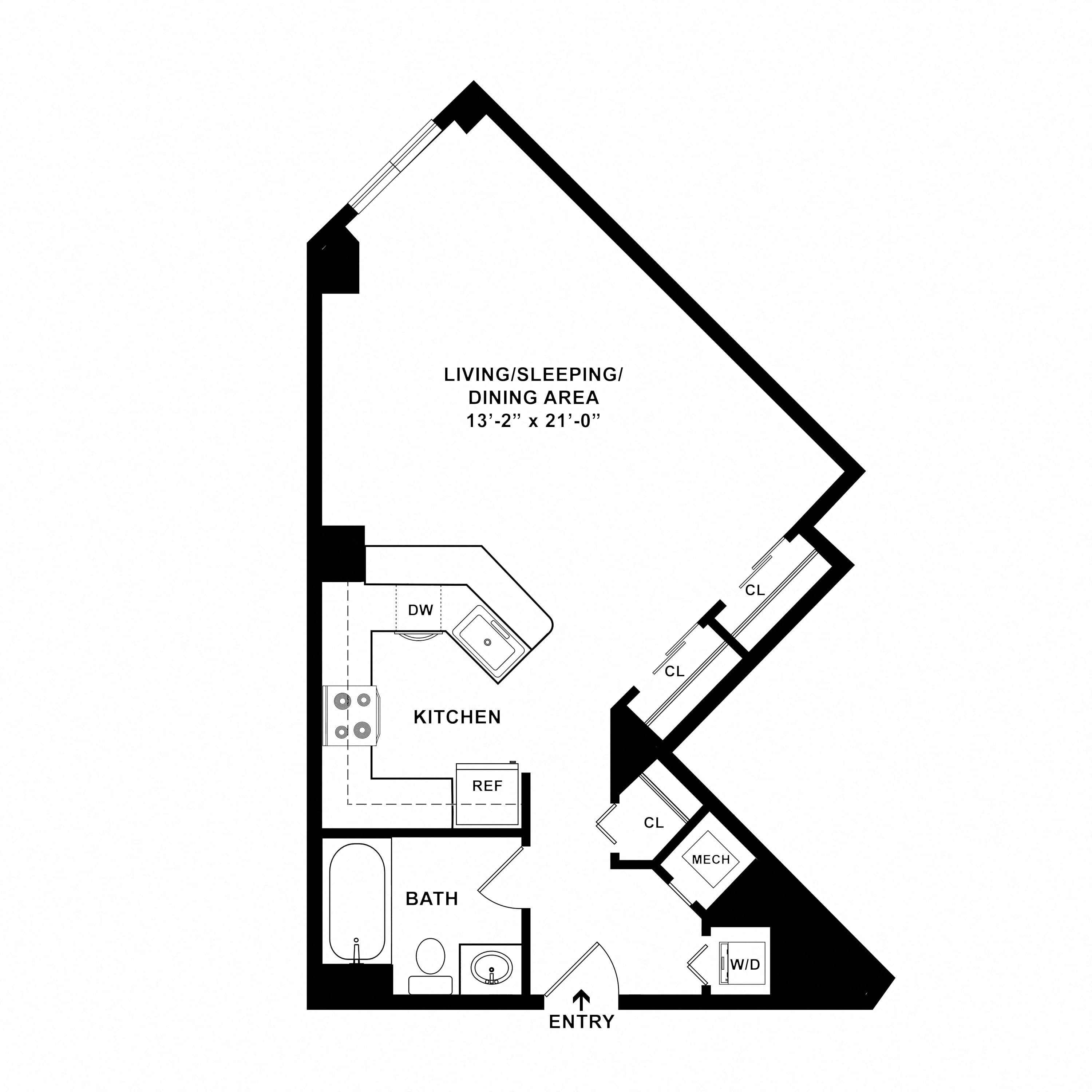 Studio-S01 floor plan