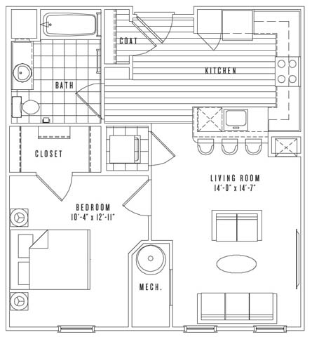 A1 floor plan