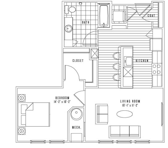 A6 floor plan