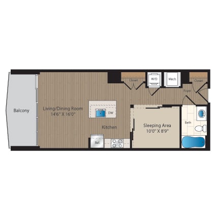 Studio-S1 floor plan