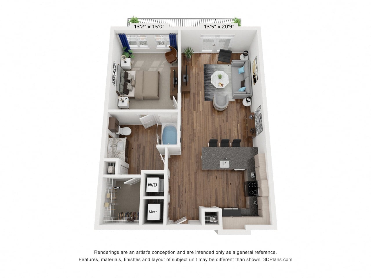 A1 floor plan