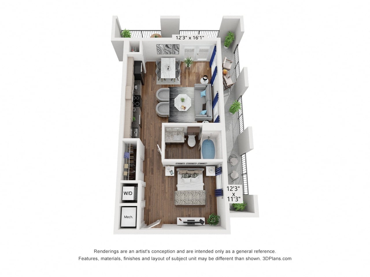 E1 floor plan