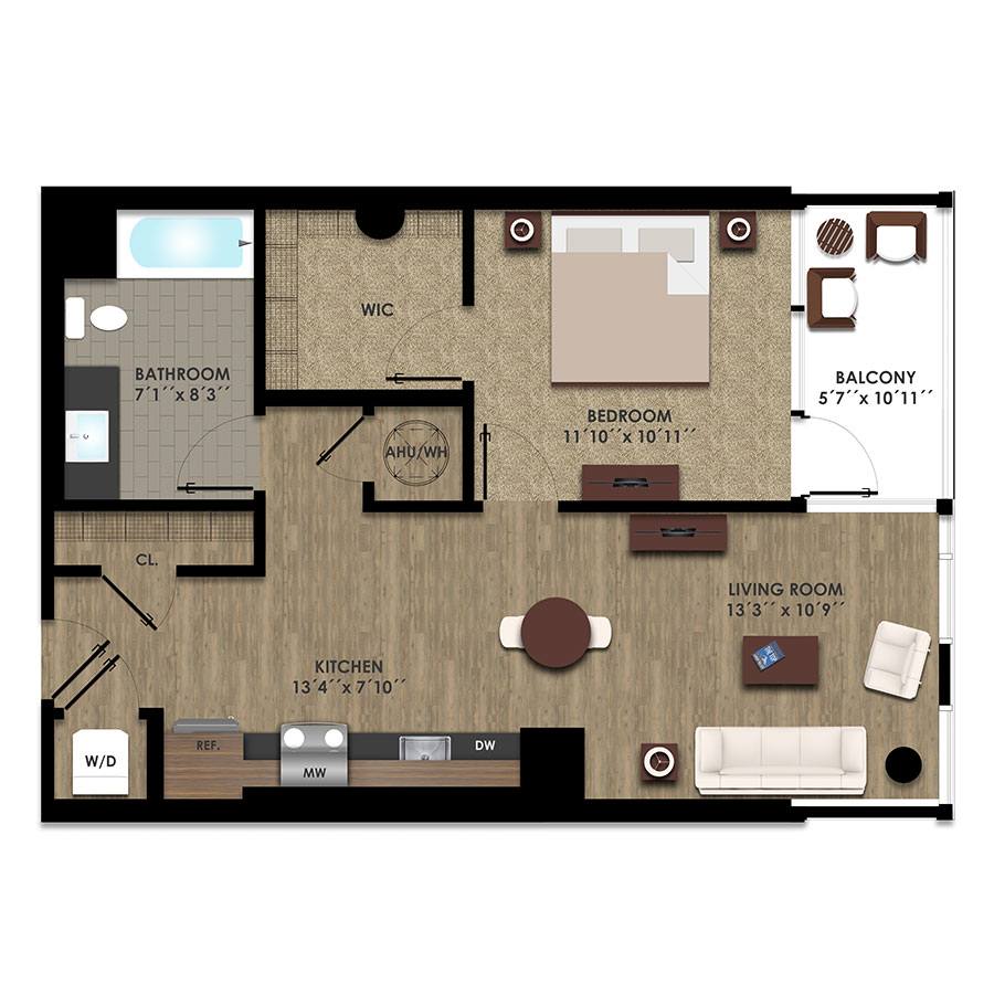 1-G floor plan