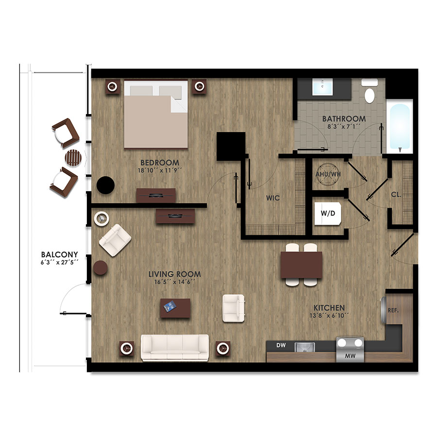 1-N floor plan
