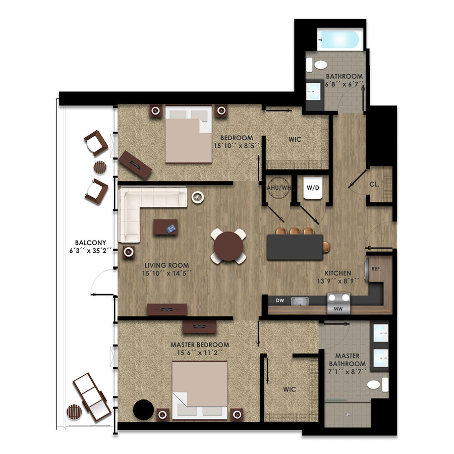 2-Q floor plan
