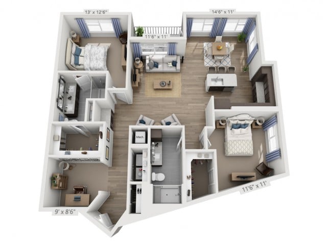 Taylor D floor plan