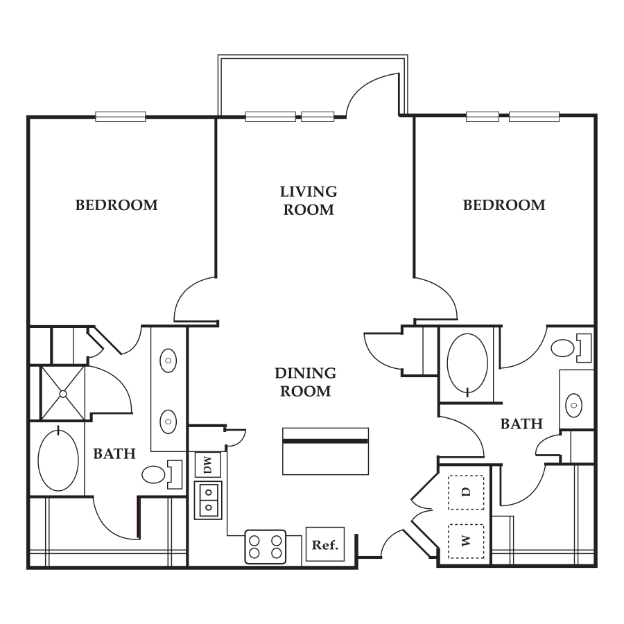 Hickory 1 (Regulated) floor plan
