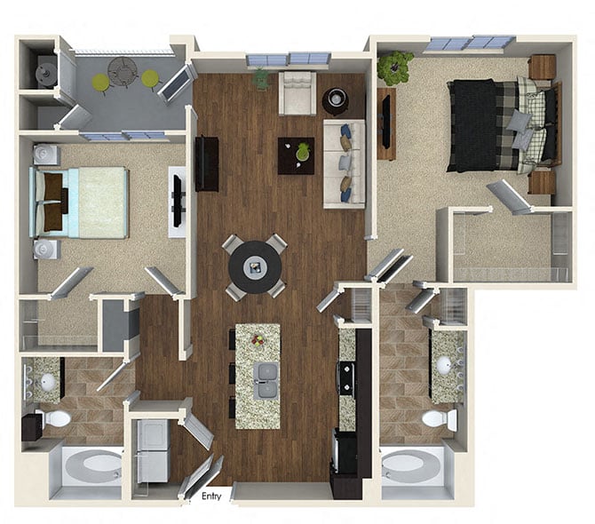 B1 2x2 floor plan