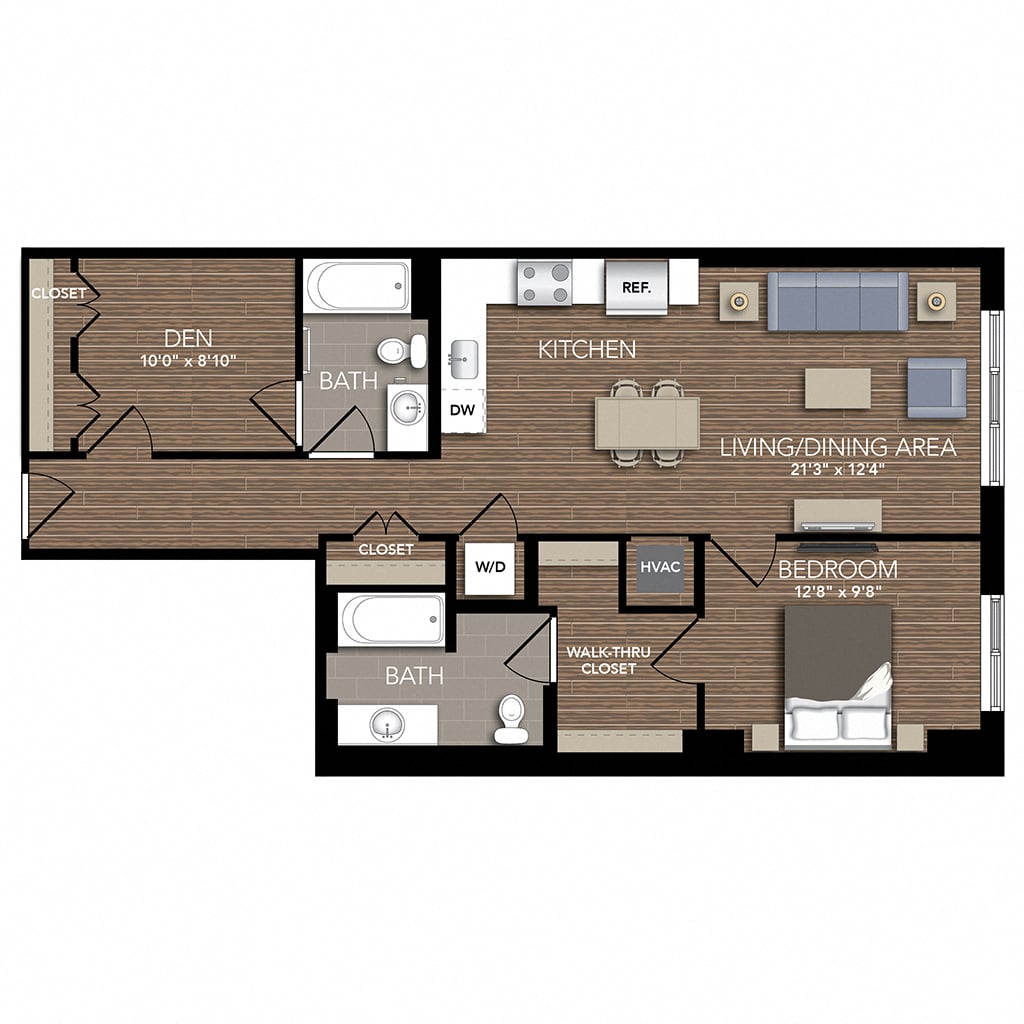 A12 Den floor plan