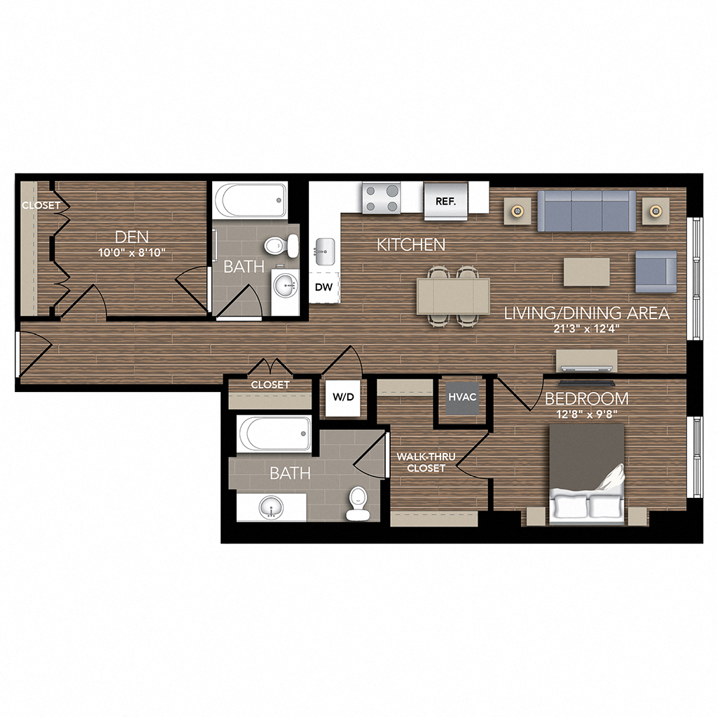 A12 Den floor plan