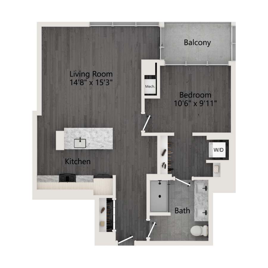 Unit 1306 floor plan
