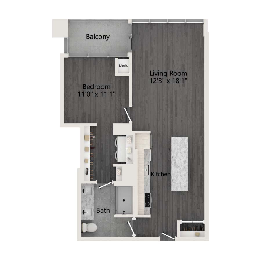 Unit 814 floor plan