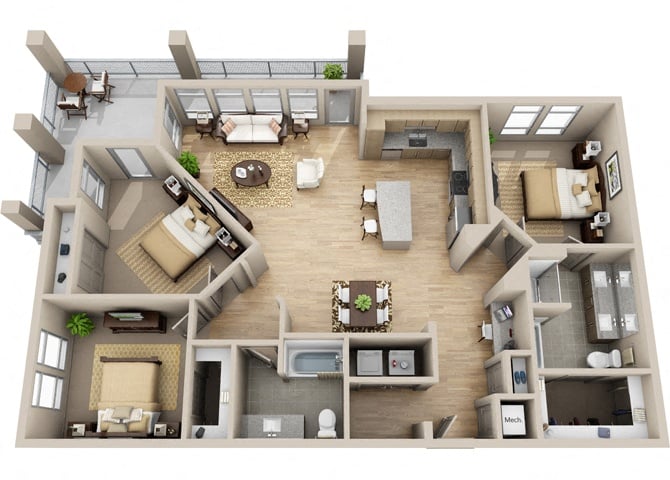 C1ag floor plan