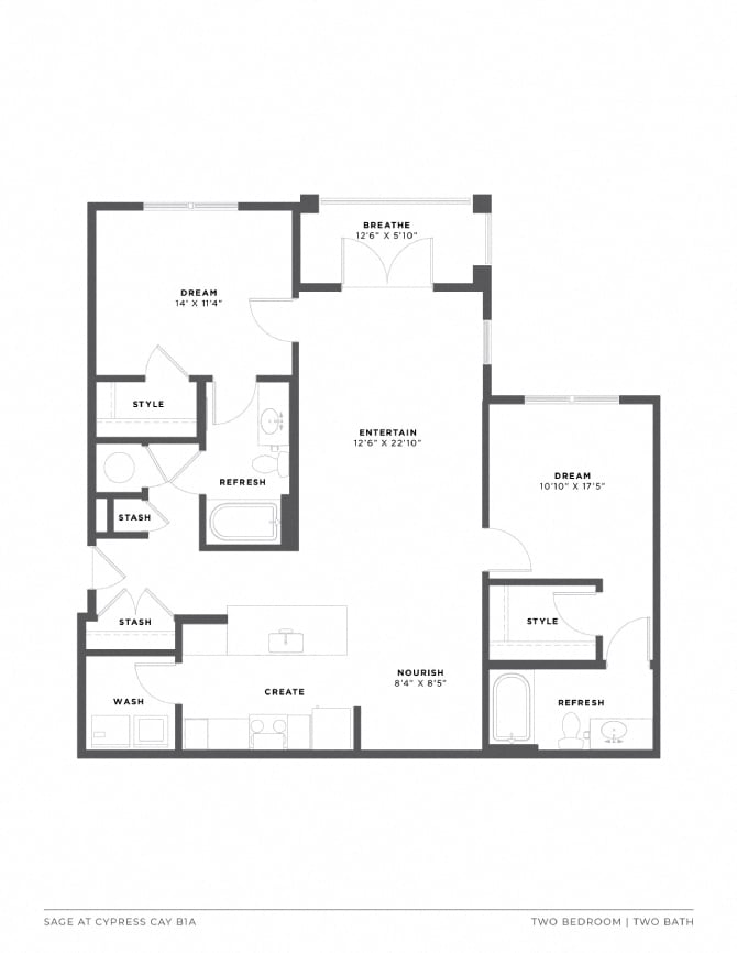 B1A floor plan