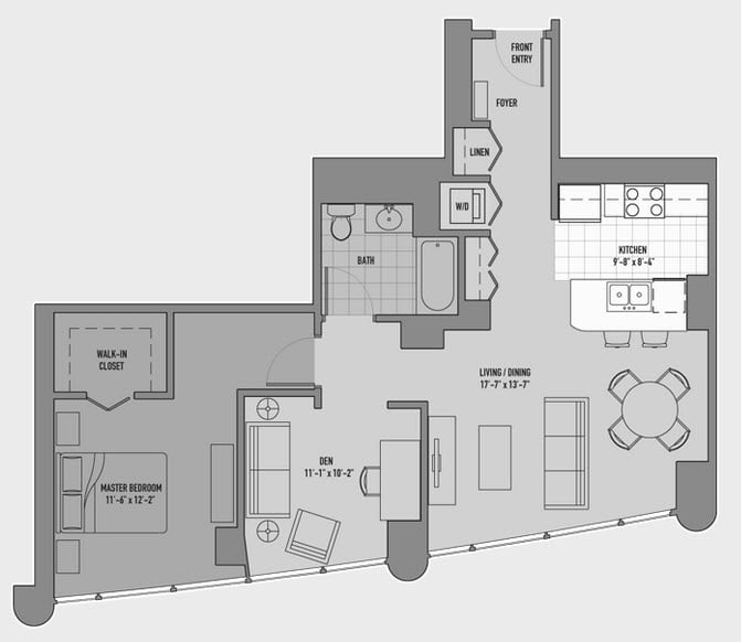 O floor plan
