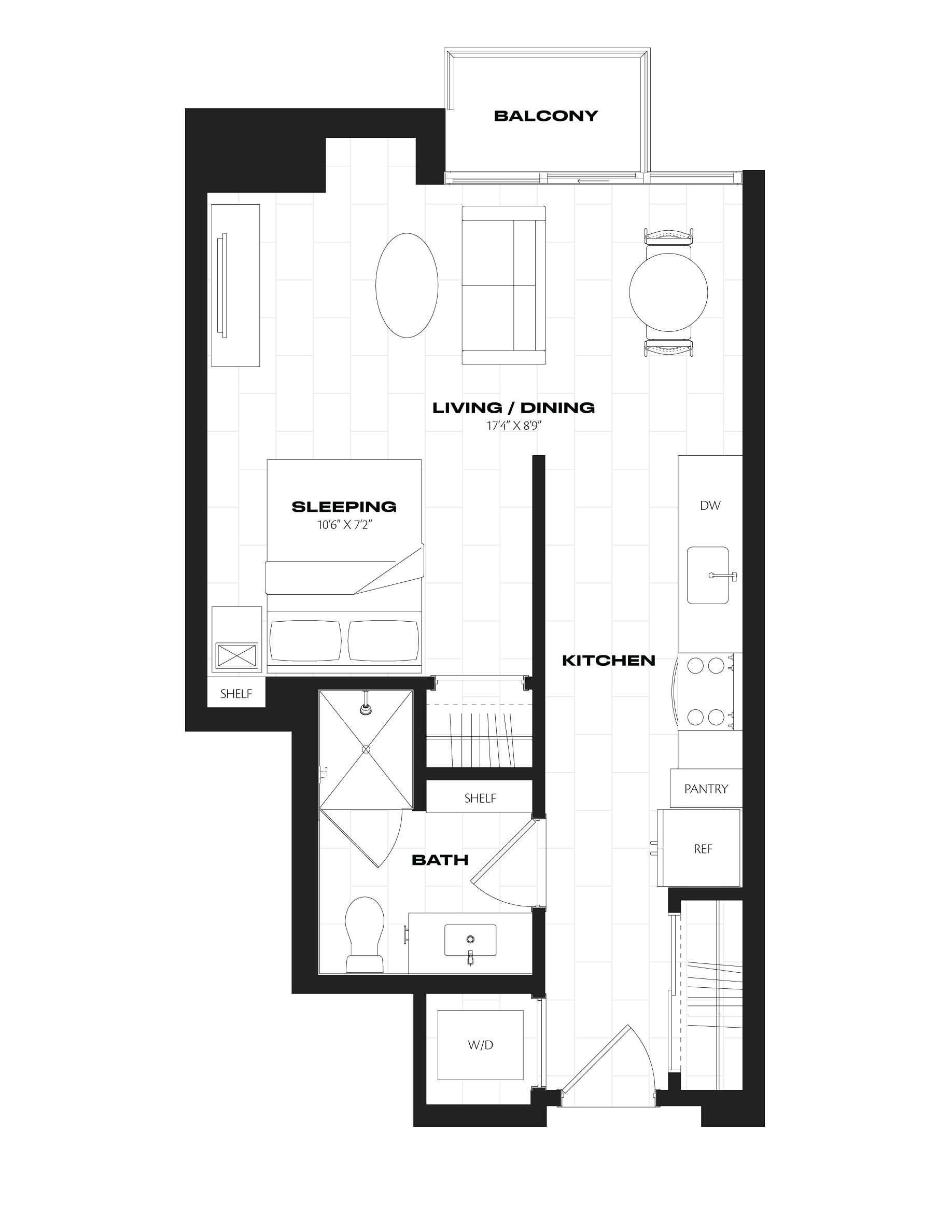 Studio-A6.3 floor plan