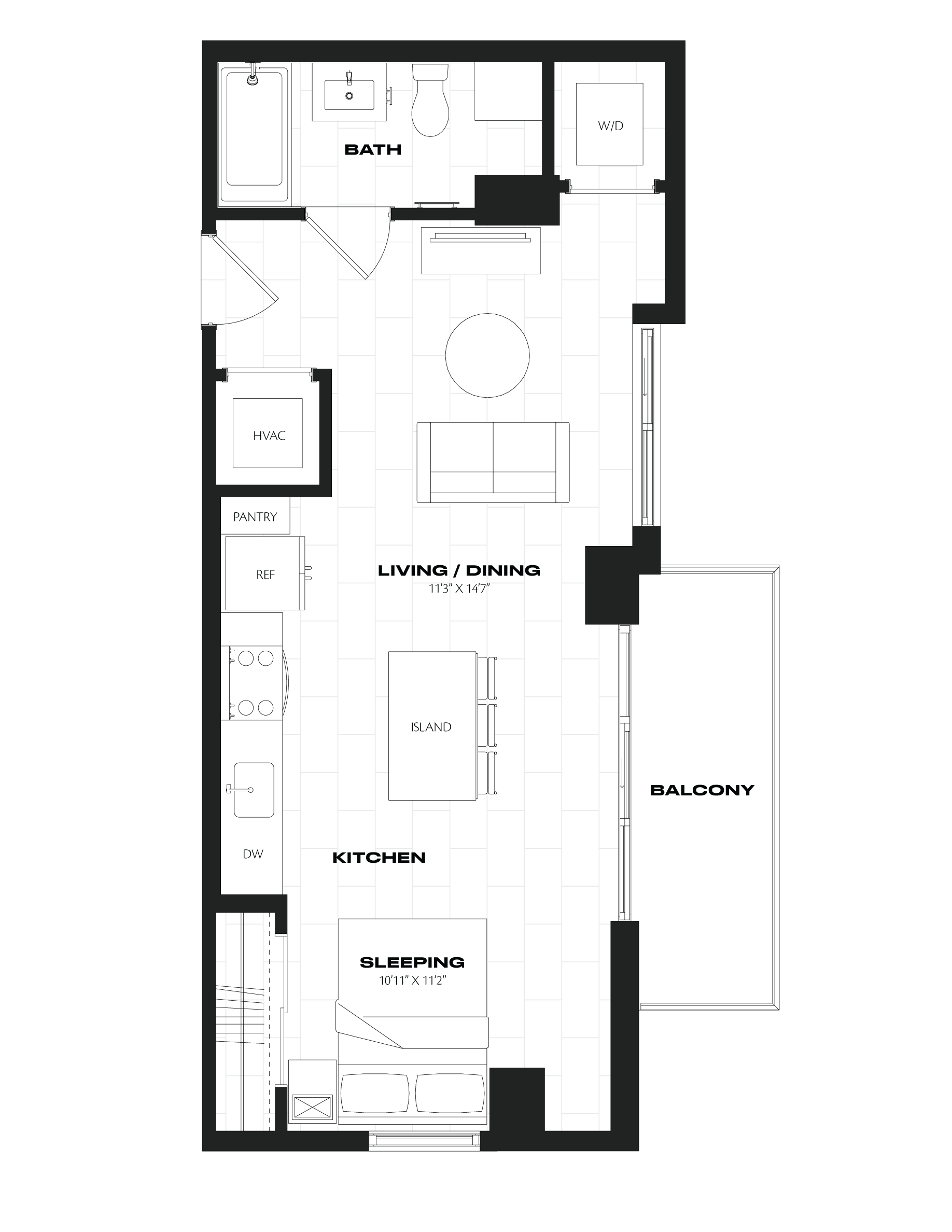 Studio-B1.1 floor plan