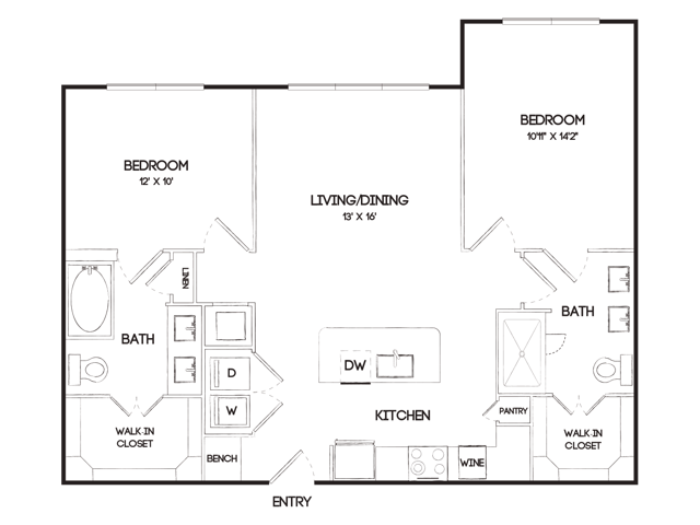 B1D floor plan