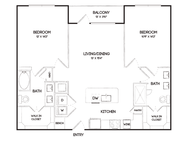 B1E floor plan