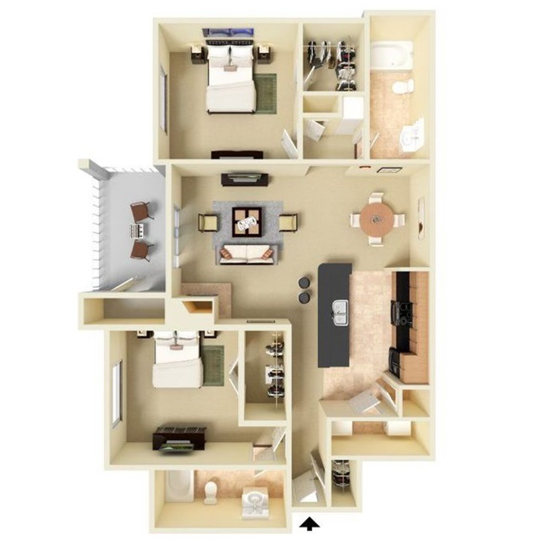 B1R floor plan