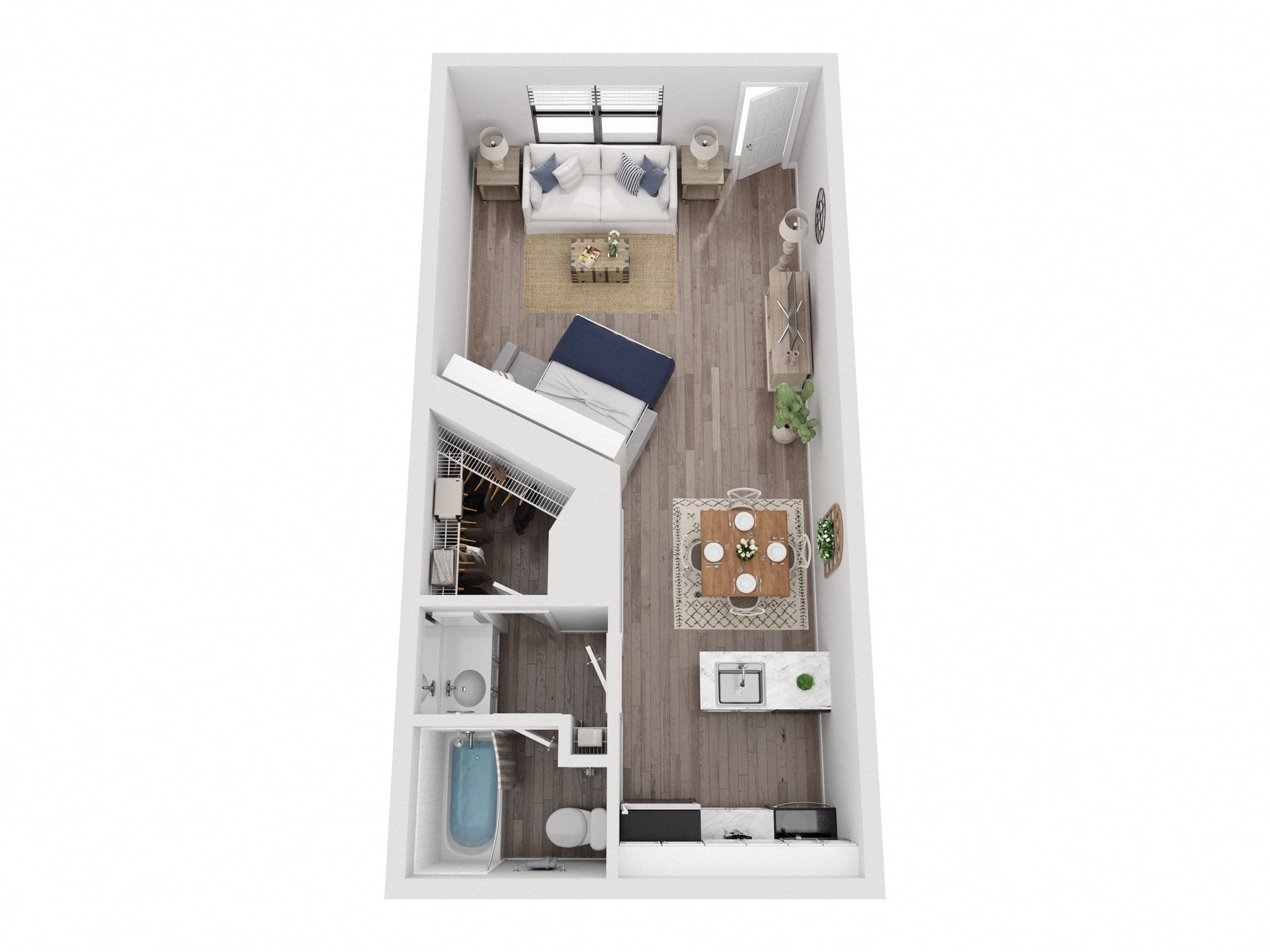 Studio A floor plan