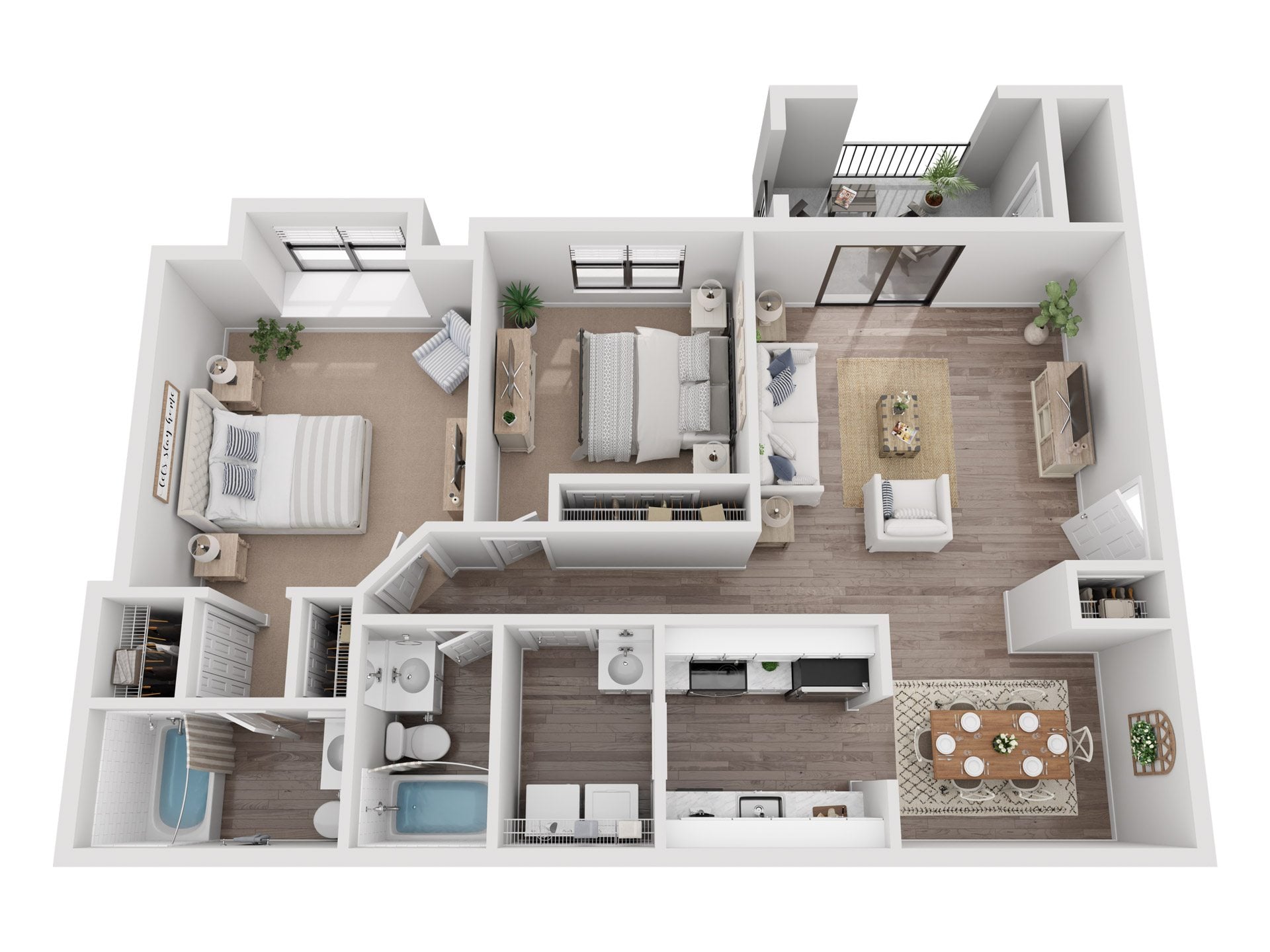2x1 floor plan