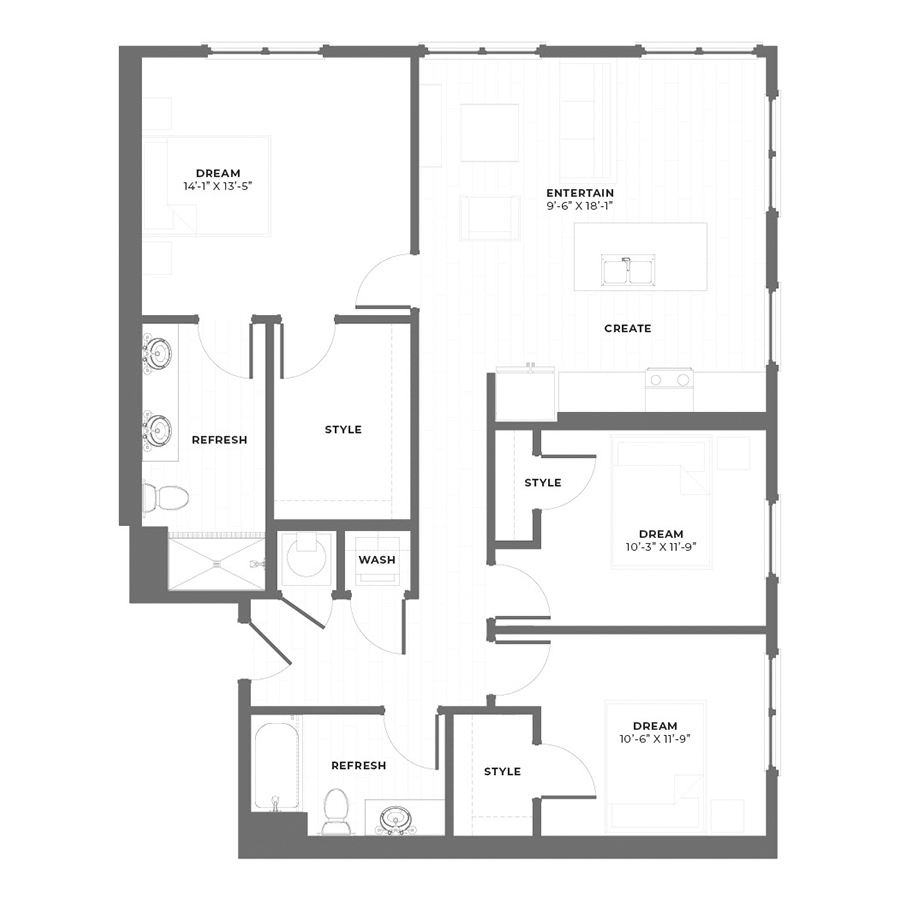 C1 floor plan