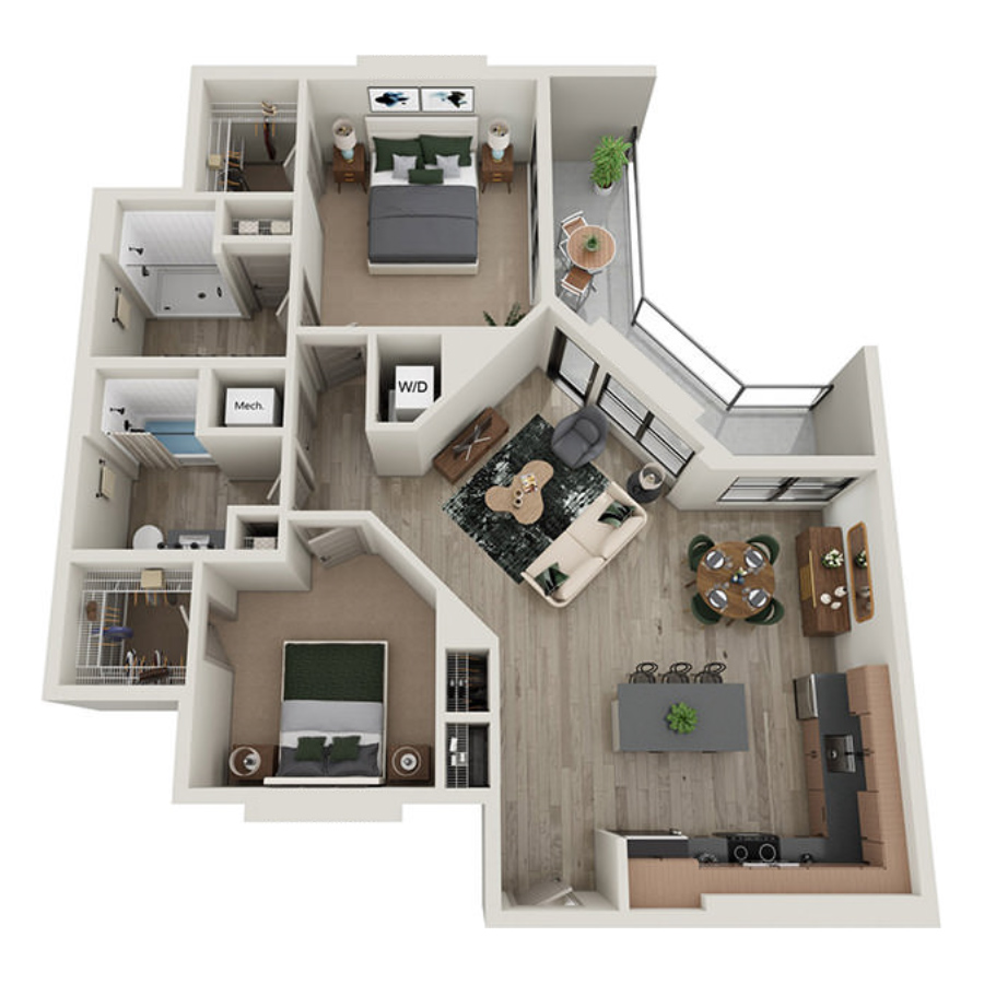 B-3 floor plan