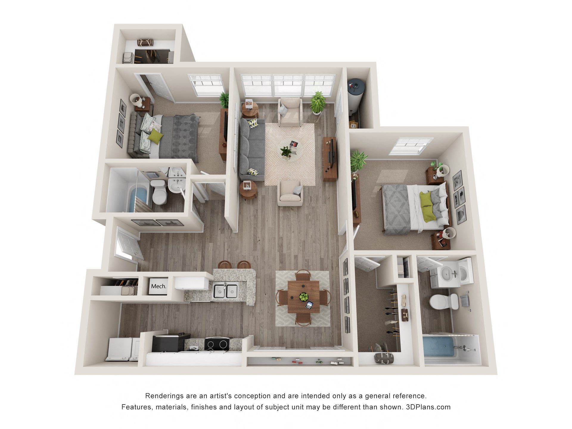 2x2 - The Vista floor plan
