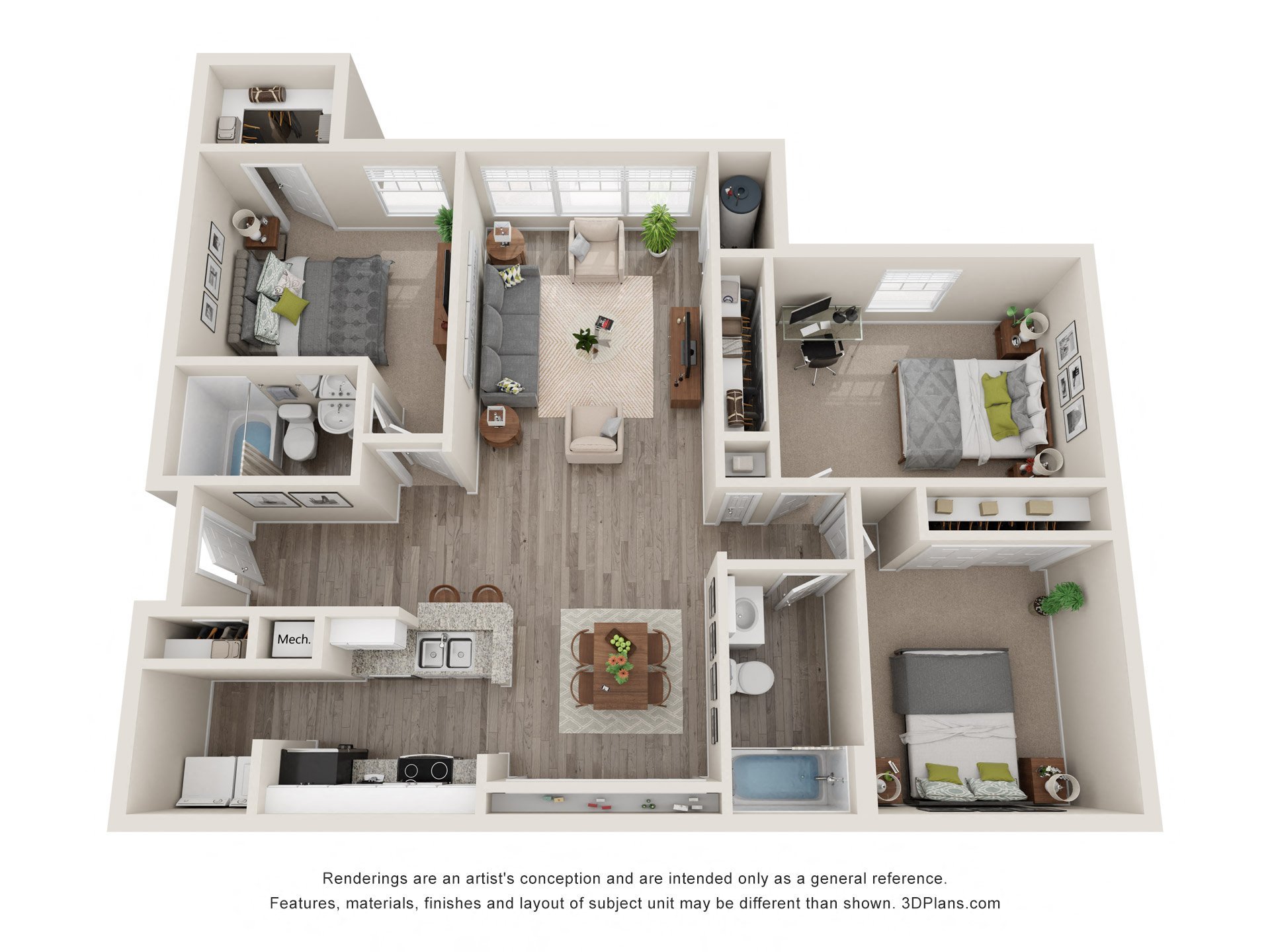 3x2 - The Arrow floor plan