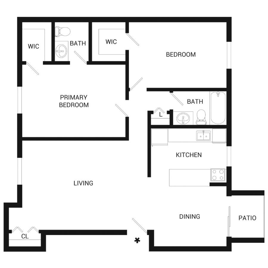 B2 | Facade floor plan