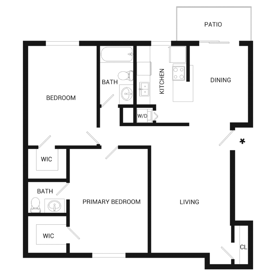B3R | Poplar - Renovated floor plan