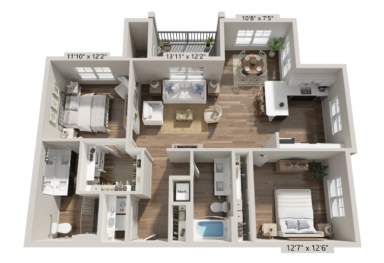 B1-HC floor plan